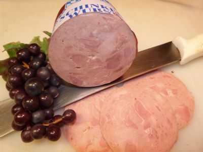 Schinkenwurst Ham Sausage - 1lb Sliced